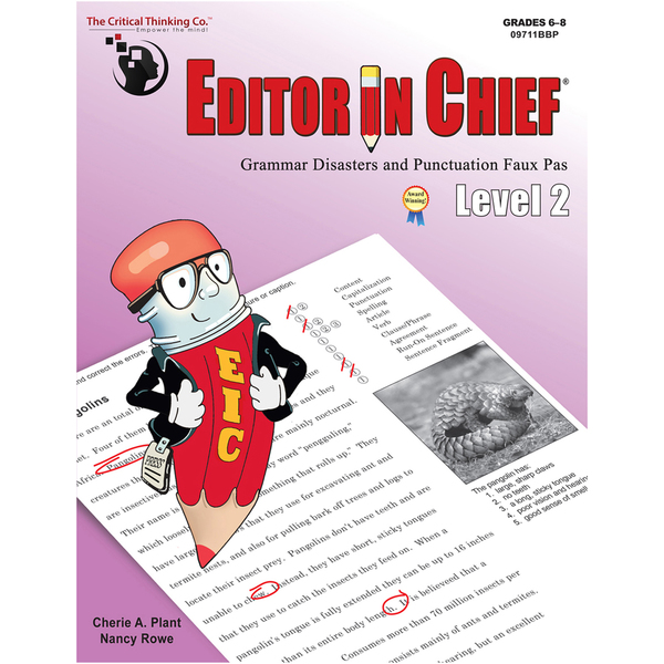 The Critical Thinking Co Editor in Chief Level 2 09711BBP